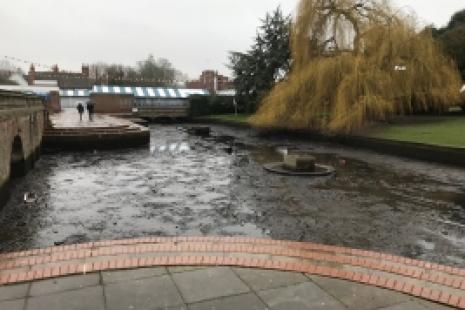 Cleaning of the River Hiz in Hitchin will start on Friday 24 January